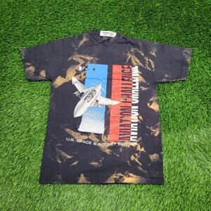 Vintage 90s Aviation F-4 fighter Jet Shirt XS/S 18x25 Bleached